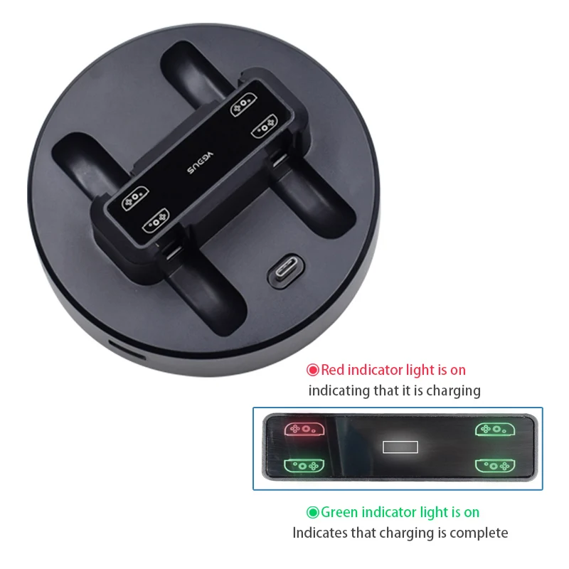 5 in1 ns switch pro controller charging dock joypad display charger stand holder with led indicator for nintendo switch gamepad free global shipping