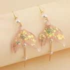 Модные супер-сказочные фантазийные серьги-подвески с искусственным жемчугом в японском и корейском стиле