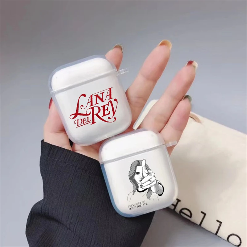 Лана Дель Рей с надписью &quotстрасть к жизни силиконовый TPU чехол для Apple airpods 1 2