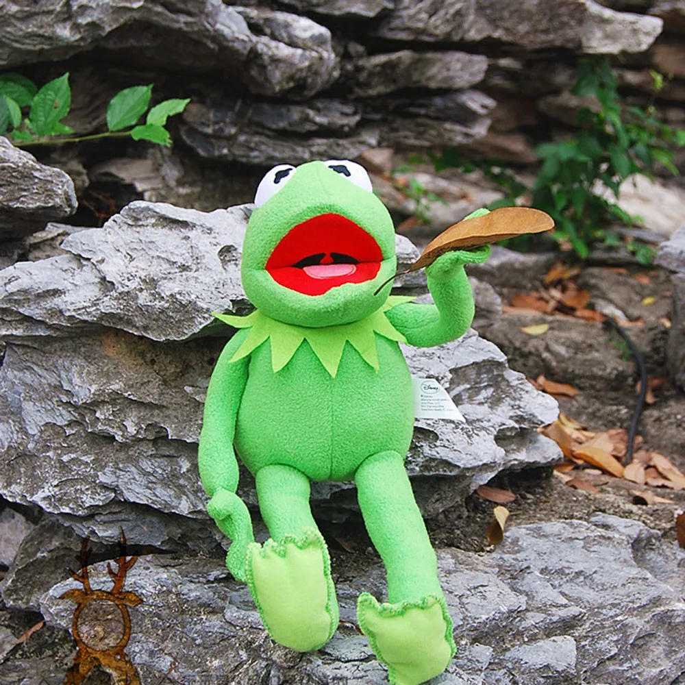 

1pc 45cm Lovely Frog Plush Toy Soft Cartoon Dressed Frog Stuffed Animal Doll Kids Sleeping Toys Children Birthday Presents f5