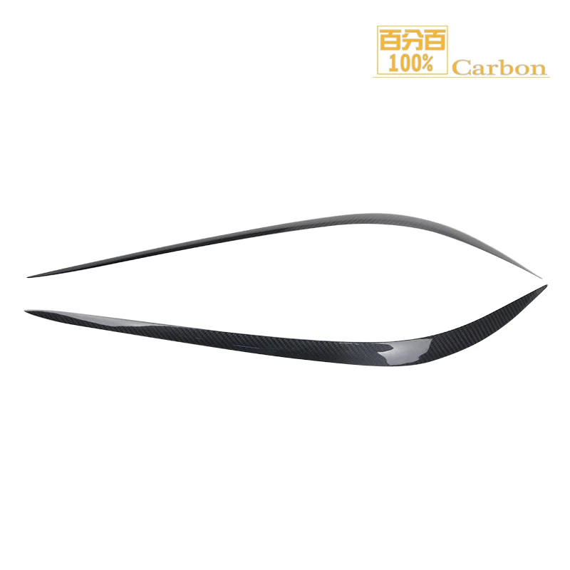 

For Alfa Romeo Giulia 2017-2020 Carbon fiber Headlight Cover Eyebrows Eyelid Car Accessories