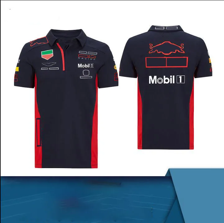 

F1 Formula One Verstappen Team POLO Shirt New F1 Shirt Lapel T-shirt Same Style Customization