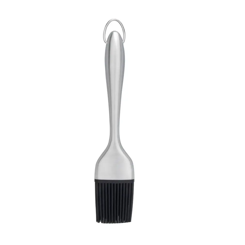 

Silicone Brush For Outdoor Barbecue High Temperature Resistant Stainless Steel Hollow Brush Silicone Brush Barbecue