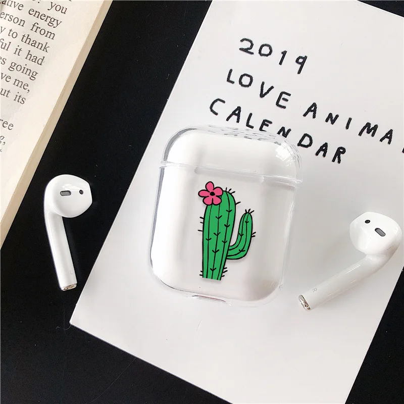 1 шт. наушники для хранения Airpods тонкий прозрачный жесткий PC наушники защитный чехол для Airpods 2 зарядная коробка - Цвет: 9