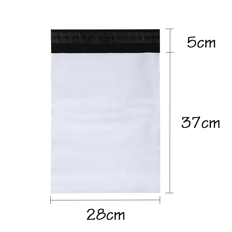 28x42cm 50pcs 50 шт., Пользовательский логотип печать белый Высокое качество курьерские сумки Сумки для хранения пластиковые полиэтиленовые конверты Почтовая почтовые пакеты - Цвет: 28x42cm 50pcs