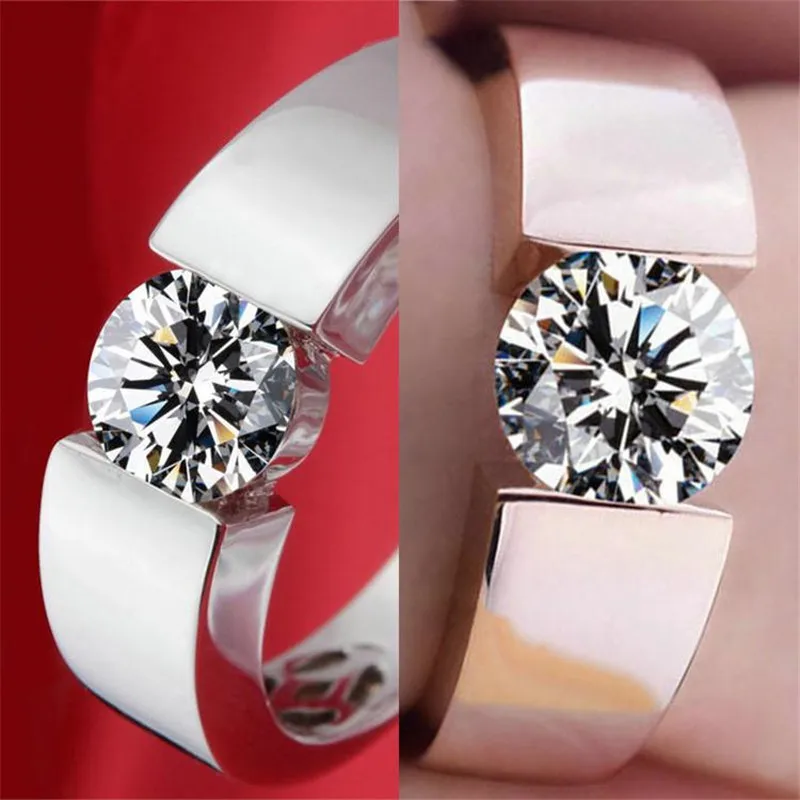 Кольца из нержавеющей стали с кристаллами | Украшения и аксессуары