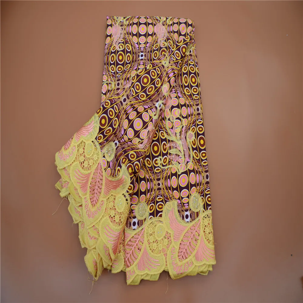 

New Guaranteed Veritable 100% Original Real Wax Ankara Fabric 2021 African Print Fabric For Wedding Dress 6 yards 160911