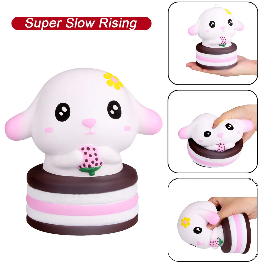 Милый кролик исцеляющая забава дети Kawaii Игрушка снятие стресса Декор резиновая
