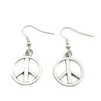peace sign creative charm earringsfashion jewelry women christmas birthday gifts accessories pendant