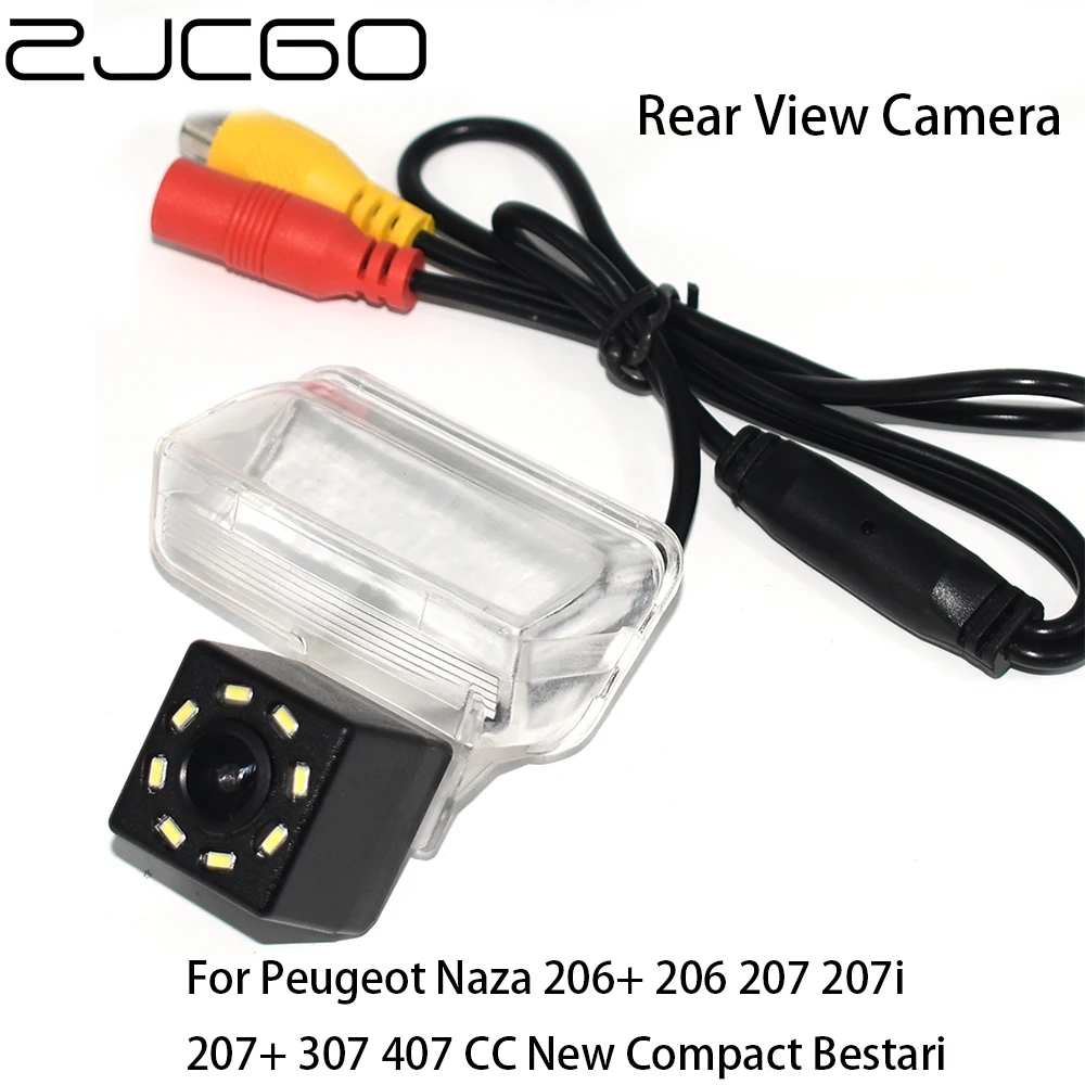 

ZJCGO HD CCD Car Rear View Reverse Back Up Parking Camera for Peugeot Naza 206+ 206 207 207i 207+ 307 407 CC New Compact Bestari