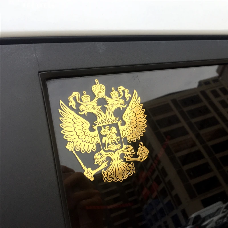 Автомобильные наклейки эмблема Российской Федерации с орлом для Volkswagen BMW E46 E39 Mini