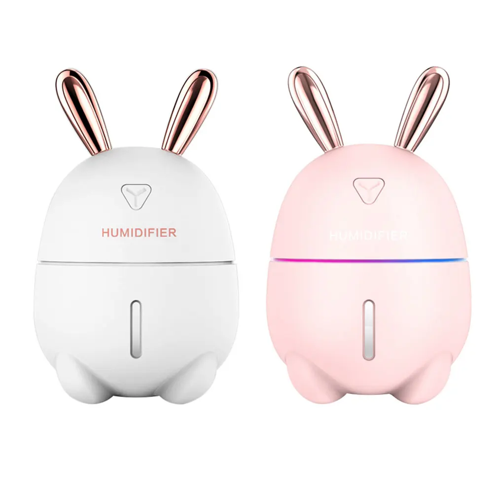 

300ML Air Humidifier Cute Rabbit Ultra-Silent USB Aroma Essential Oil Diffuser Office Car Humidificador Air Purifier Mist Maker