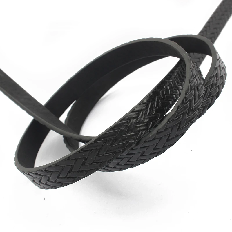 1 метр 10 мм плоский шнур из искусственной кожи тесьма веревка сделай сам