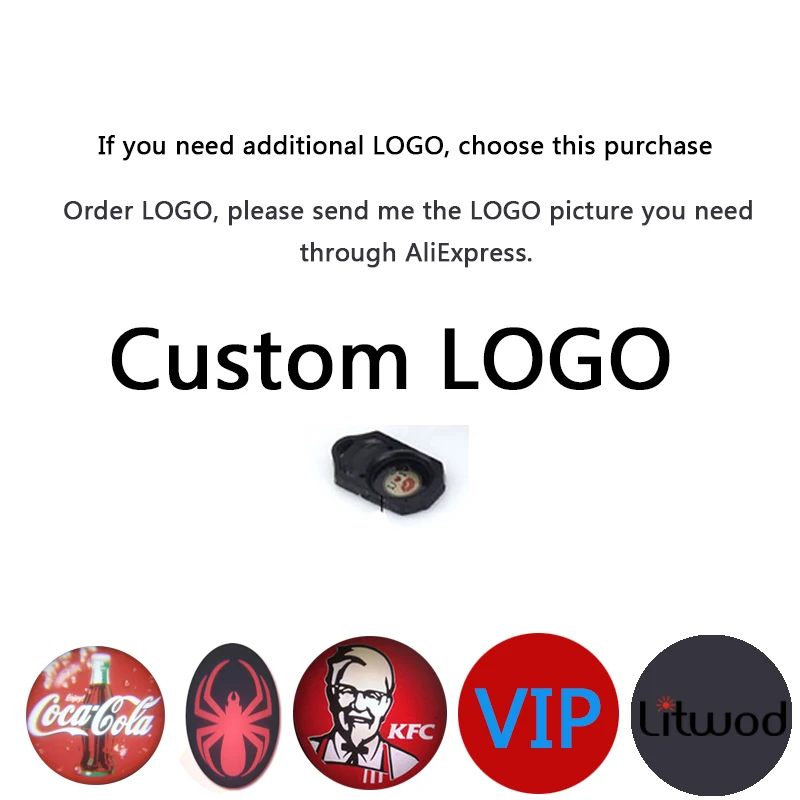 colorful brand logo Litwod Z20 светодиодный проекционной лампы рекламного освещения изготовленным на заказ логосом 110v 220v E27 бар отеля фильмы индивидуальный дизайн дропшиппинг - Мощность в ваттах: colorful brand logo