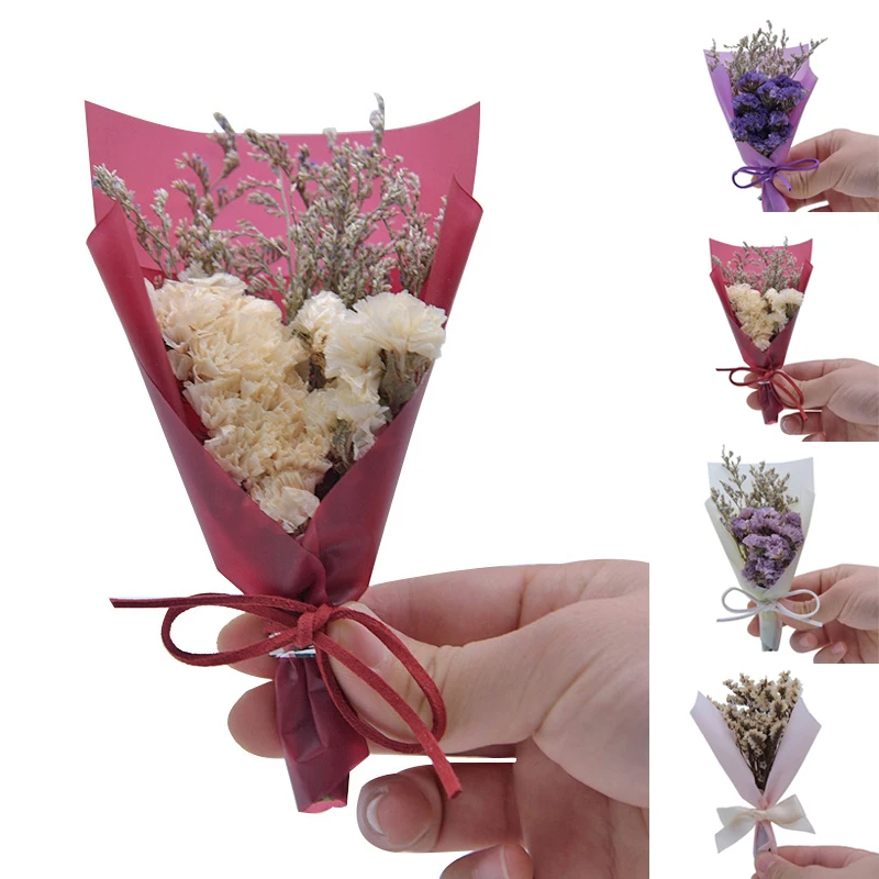 Искусственная трава с кристаллами миниатюрный букет сухих цветов на День