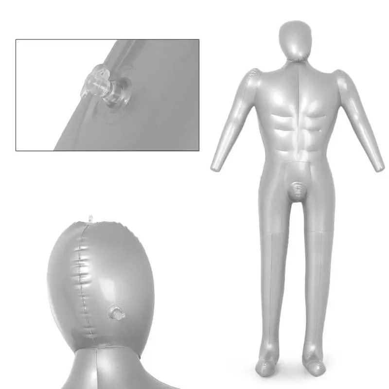 

Inflatable Male Full Body Mannequin Dress Form Dummy with Inflatable Pump G88E