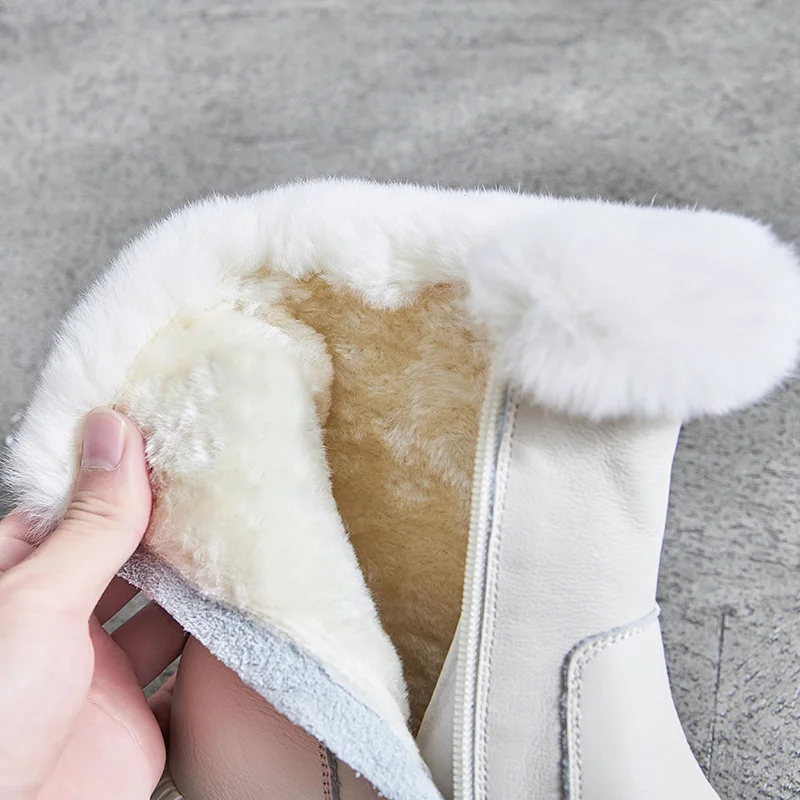 Женские зимние сапоги Мэгги Уокер из натуральной кожи Повседневная зимняя обувь