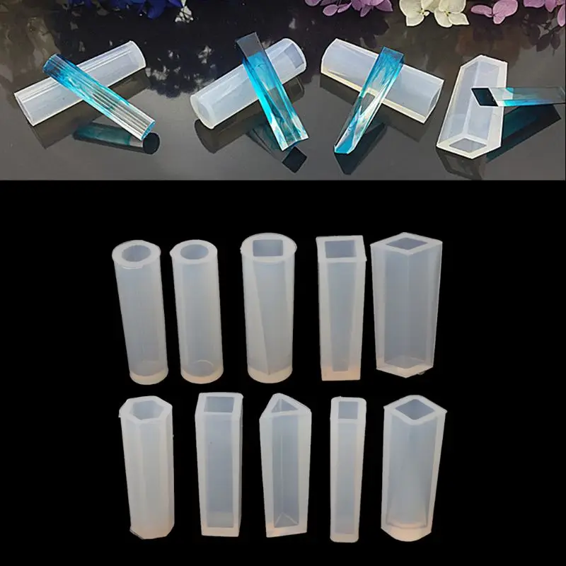 

10 Shapes DIY Liquid Resin Silicone Molds for Making Jewelry Necklace Pendant 87HC