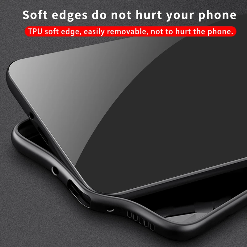 Чехол для Xiaomi Redmi Note 7 8 Pro противоударный чехол из закаленного стекла с краями ТПУ 6
