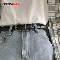 hitonbull womens leather belts fashion waistband for jeans dress waist strap pin buckle belt casual cummerbunds luxury brand