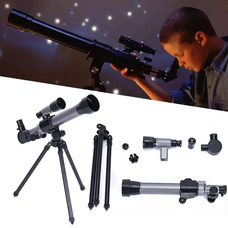 Outdoor Monocular Astronomical Telescope With Tripod Portable Toy Children
