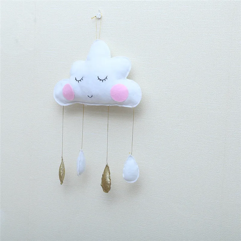 Фетровая подвеска в виде облака и капли дождя скандинавском стиле украшение для