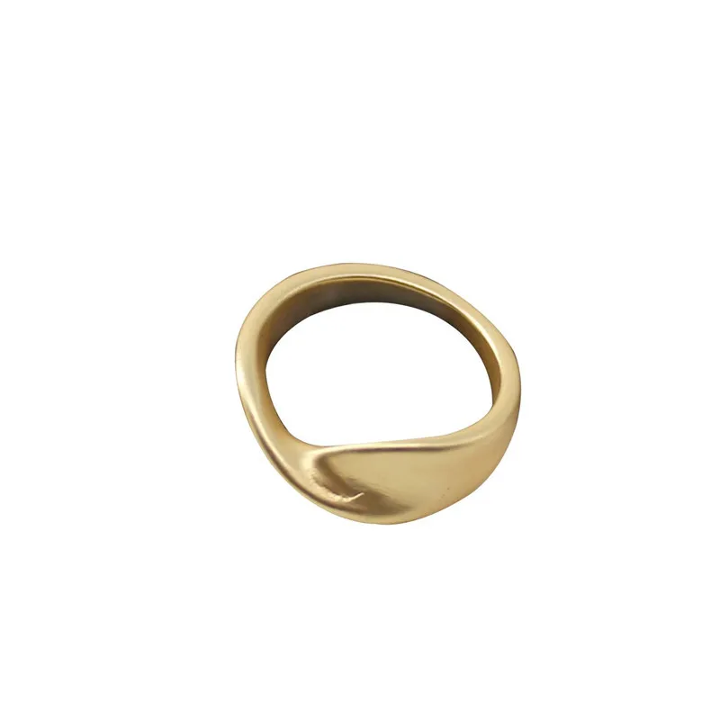 

Simple Plain Ring Glossy Open Ring Female Retro Matte Index Finger Ring Personality Trendy Joint Tail Ring Jewelry Wholesale