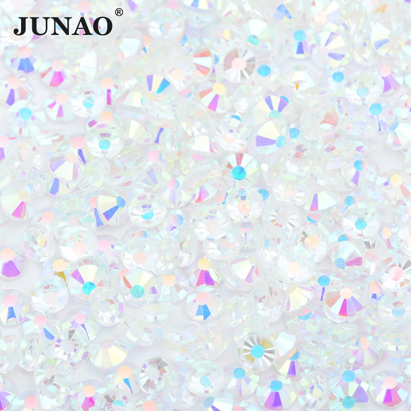 Прозрачные стразы для дизайна ногтей JUNAO SS6 8 10 12 16 20 30|Стразы| |