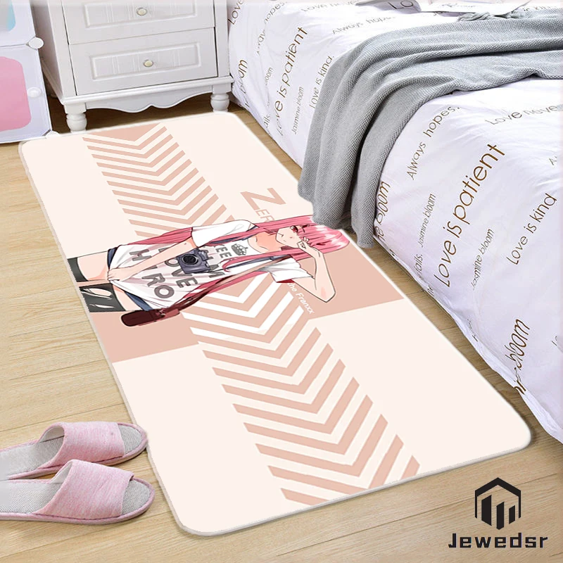 

Pink good-looking girl design kitchen mat entrance mat family bedroom carpet balcony home floor mat bathroom non-slip mat