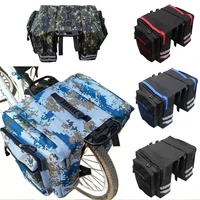 bicycle carrier bag rear rack bike trunk bag luggage pannier back seat double side camouflage cycling mtb saddle storage