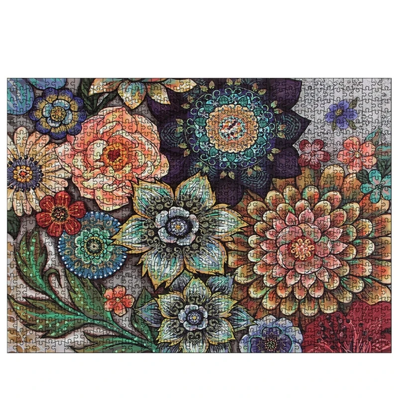 

DIY Craft 3D Puzzle 1000Pcs Datura Flower Puzzle for House Decoration DIY Puzzle Box for Family Game Decorative Puzzle K3NE