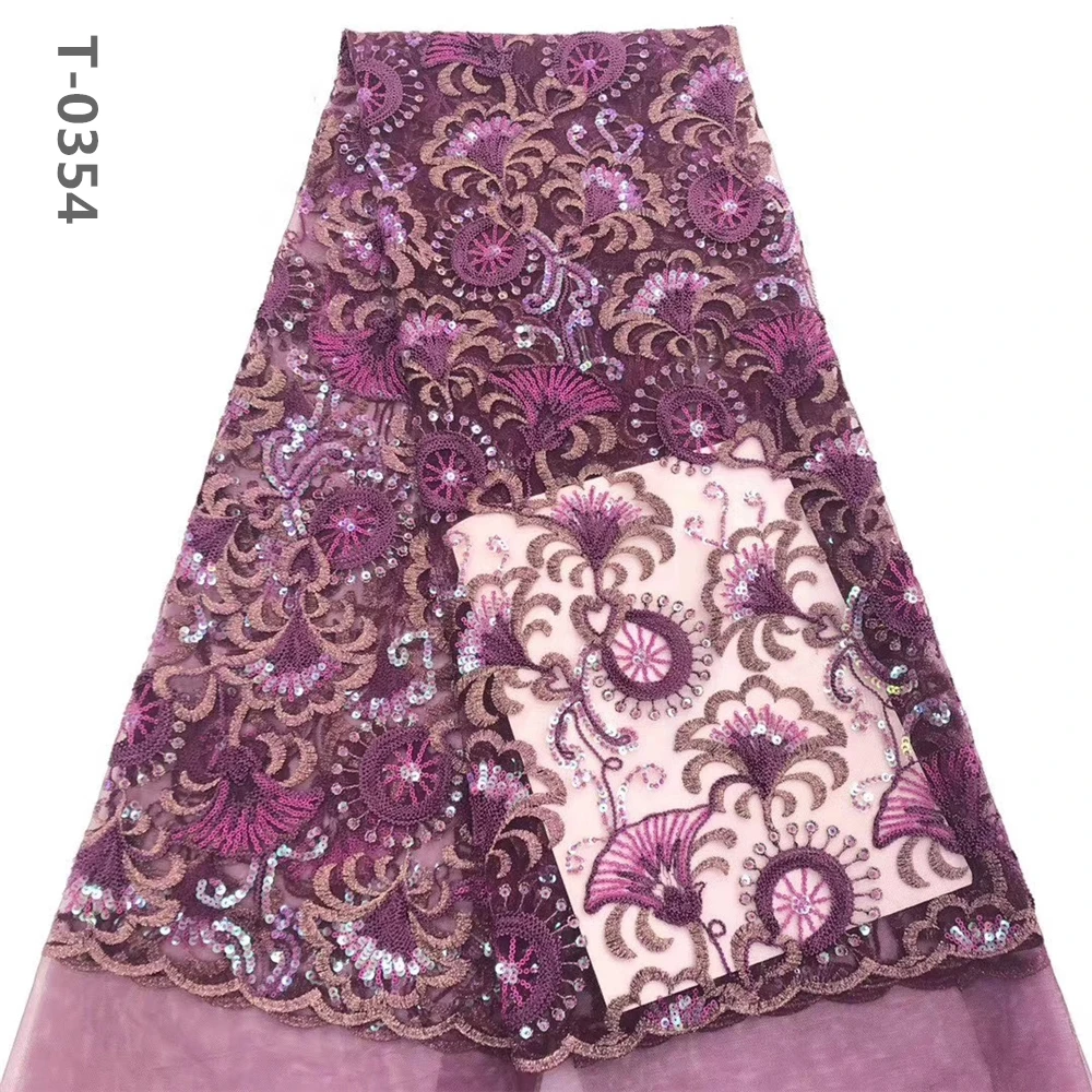 Новейшие винно-красные французские нигерийские кружева ткани высокого качества