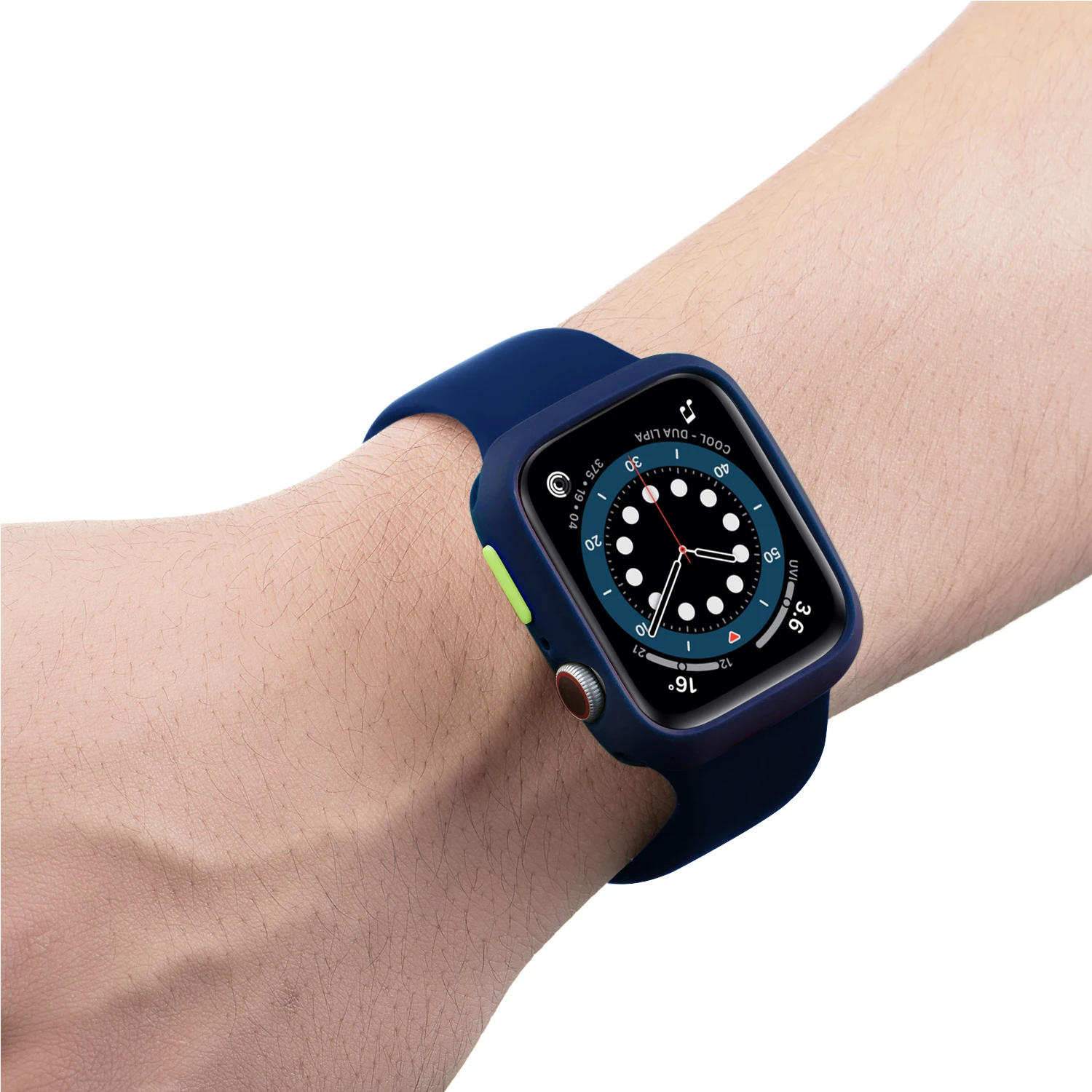 

Compatible Apple Watch 6 se 5Case Ultra Slim Candy Color Soft Silicone Rubber Cover TPU Shell Bumper Protector for iWatch 6 se 5