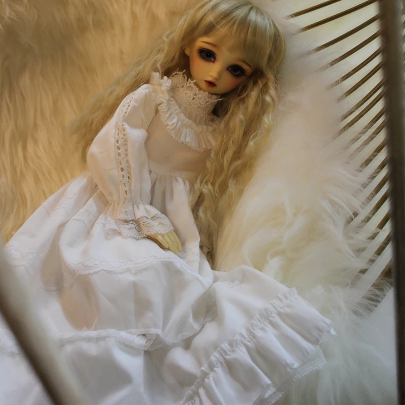 Одежда для куклы ночное платье шарнирных кукол белое сна blyth 1/6 1/4 1/3 аксессуары +