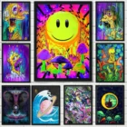 Набор для рисования по номерам на холсте психоделический гриб