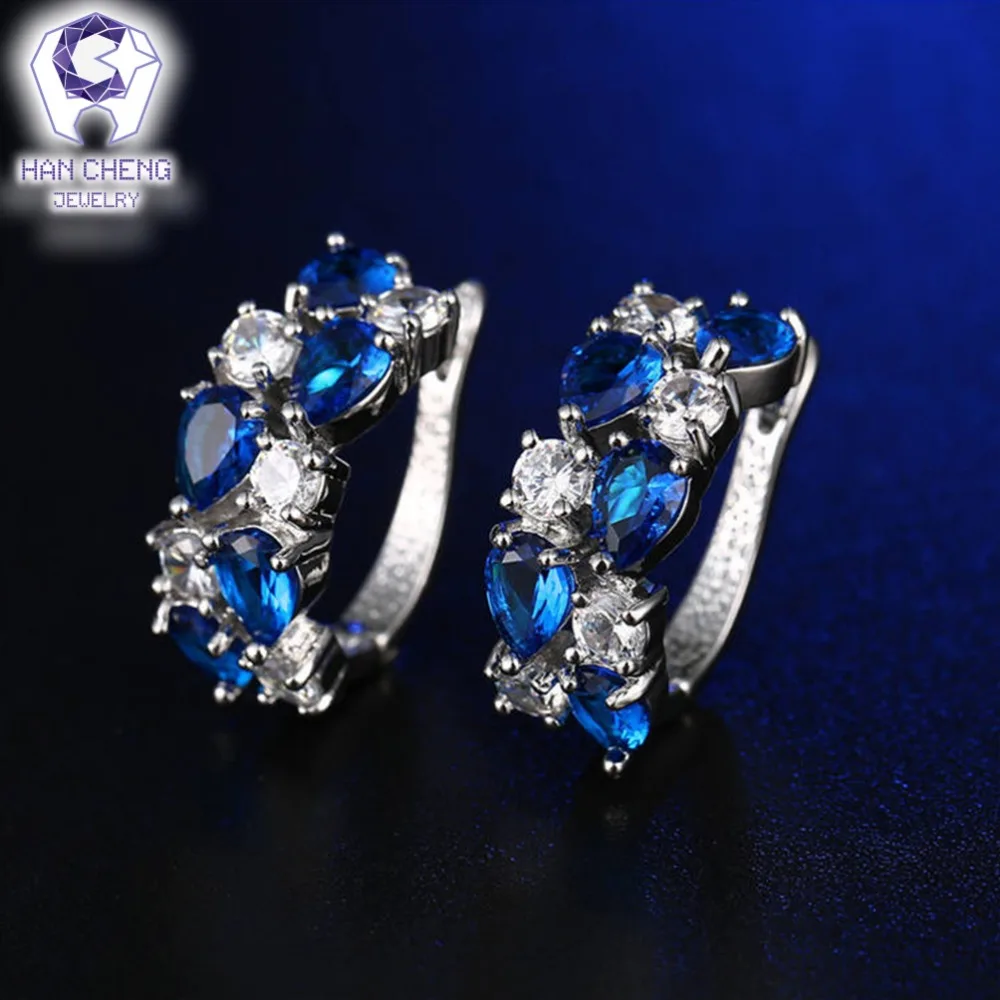 HanCheng новые модные роскошные геометрические u-образные AAA циркониевые драгоценные