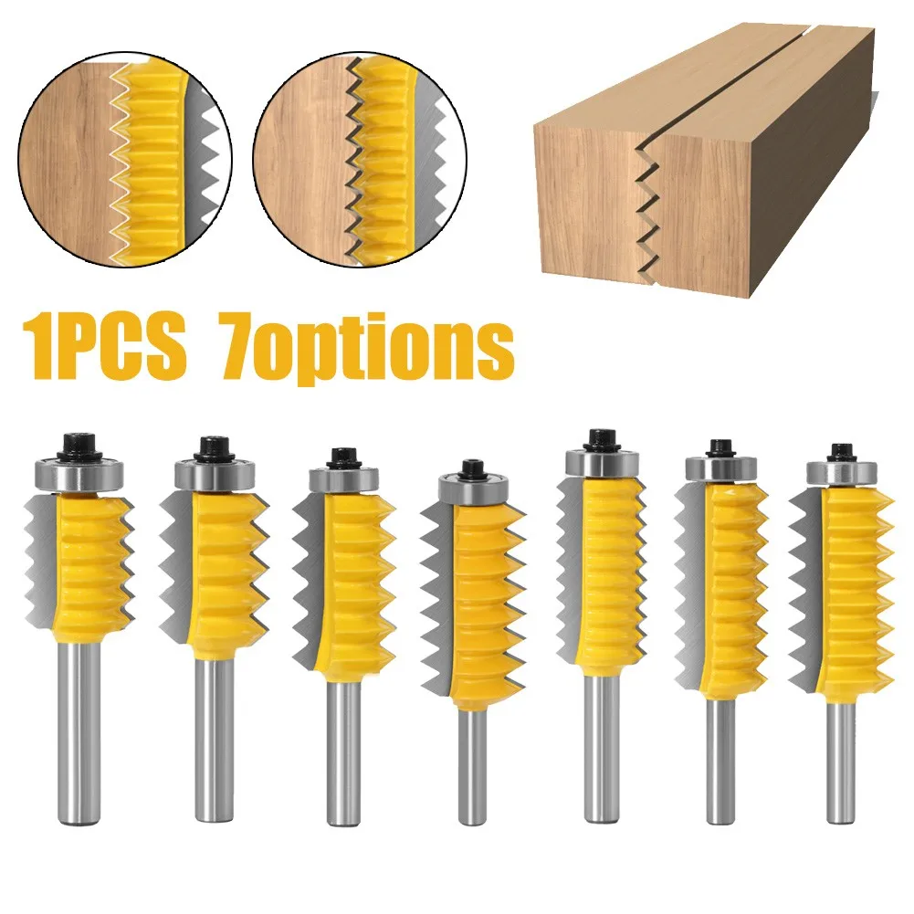 

1 Pcs 8mm Shank Finger Joint Glue Milling Cutter Raised Panel V Joint Router Bits Wood For Woodworking Tools Accessories