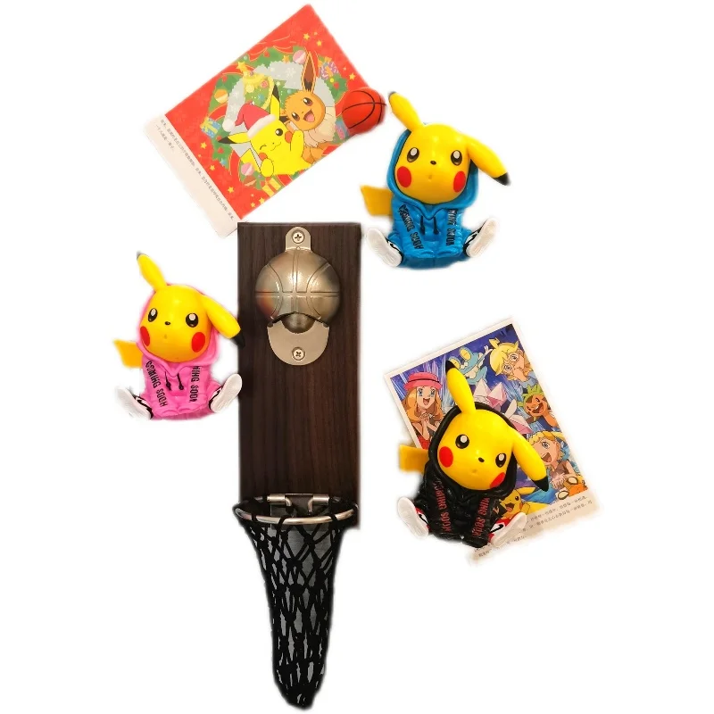 

Web Celebrity Wall Hanging Beer Bottle Opener Soft Magnetic Stick Pikachu Animation Lovely Cartoon Refrigerator Paste Random Gif