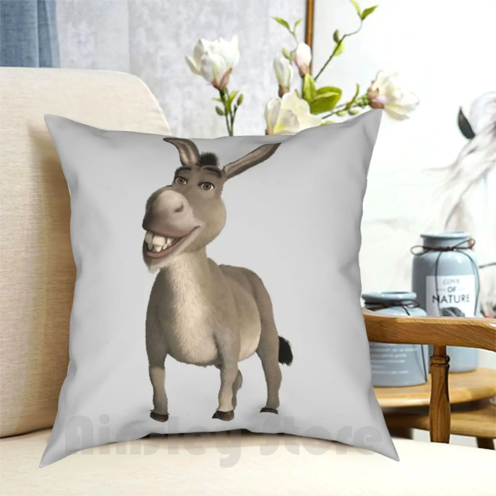 Ослика из Шрек фильм Подушка Чехол с принтом домашняя мягкая подушка DIY крышка