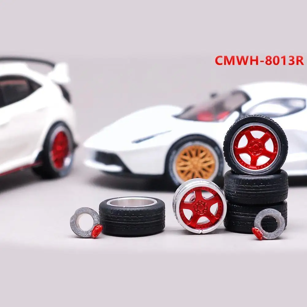 

1:64 36 моделей модифицированных шин + 2 оси + 4 колпачка для замены резиновых колес, отлитые в общем состоянии, автомобильные колеса из сплава Y5x4