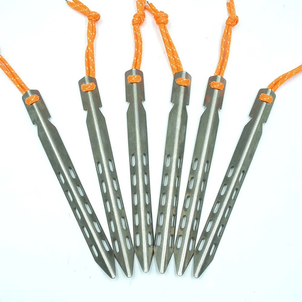 2021 из титана для палатки Peg V Shape титановый шип ветрозащитный Открытый Кемпинг Nail