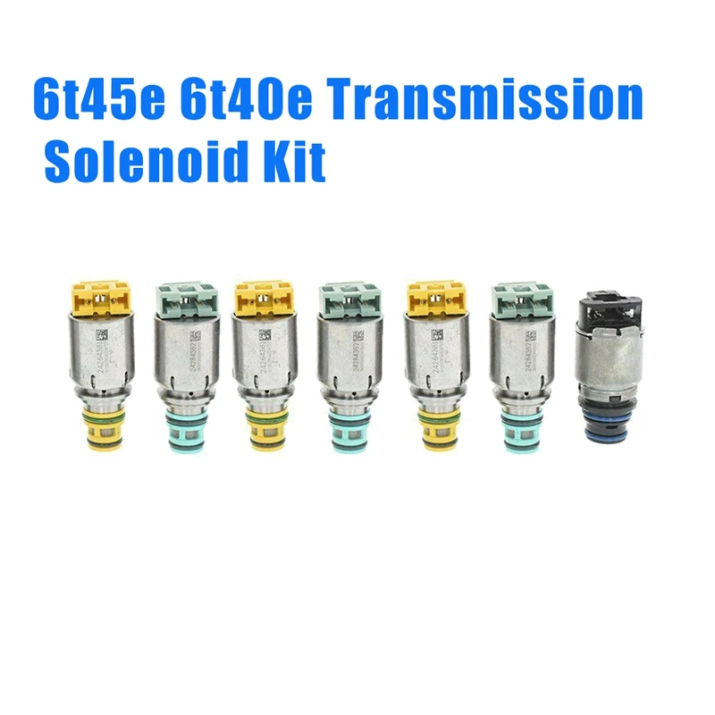 

7Pcs Transmission Solenoid 6T45E 6T40E Kit for 2008-11 Buick LaCrosse Regal Chevrolet Cruze Equinox Pontiac G6 Sport