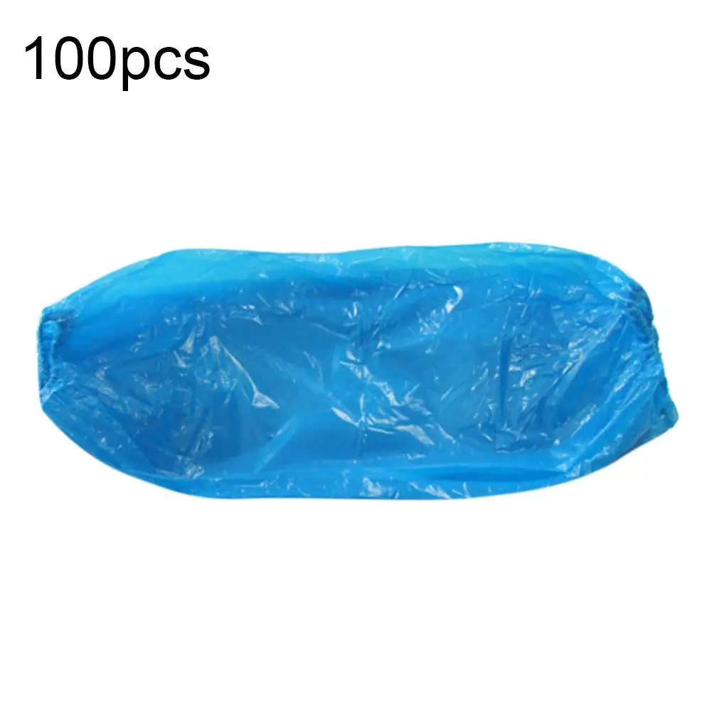 

100Pcs Protective Waterproof Disposable Plastic Arm Sleeves Covers Oversleeves