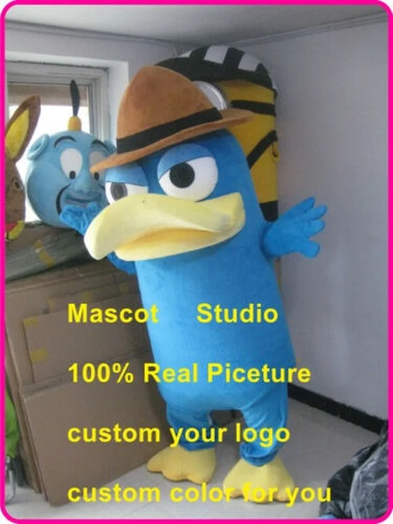 

Halloween Platypus Mascot Costume Suit Cosplay Party Game Dress Outfit Adult