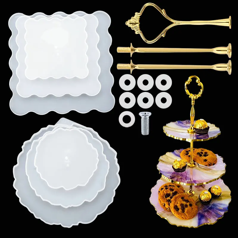 

Комплект из 3 предметов, Круглый эпоксидной смолы для нанесения покрытий формы лоток литье под давлением инструменты ручной работы смолы то...