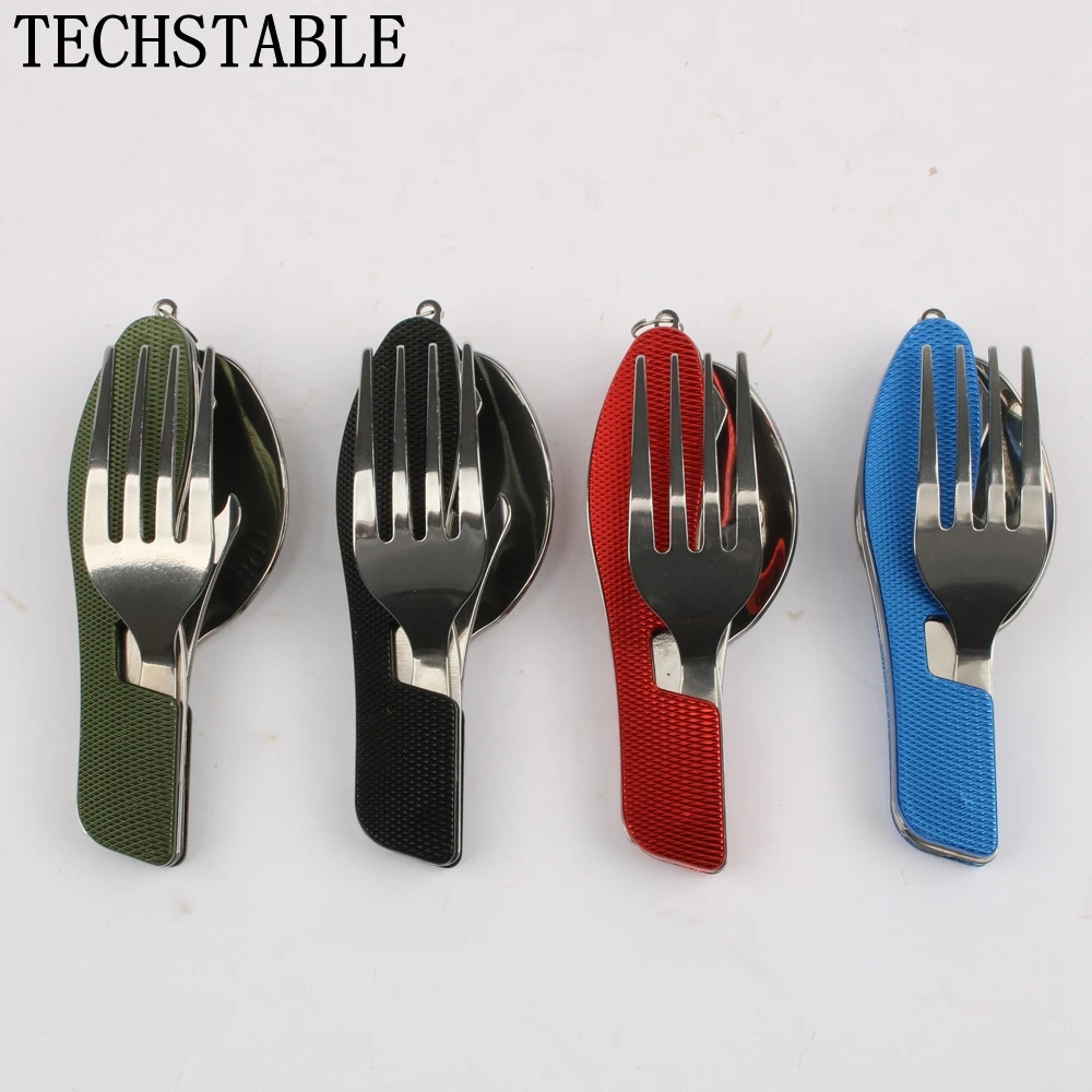 Походные принадлежности для кемпинга многофункциональная Ложка Вилка Нож