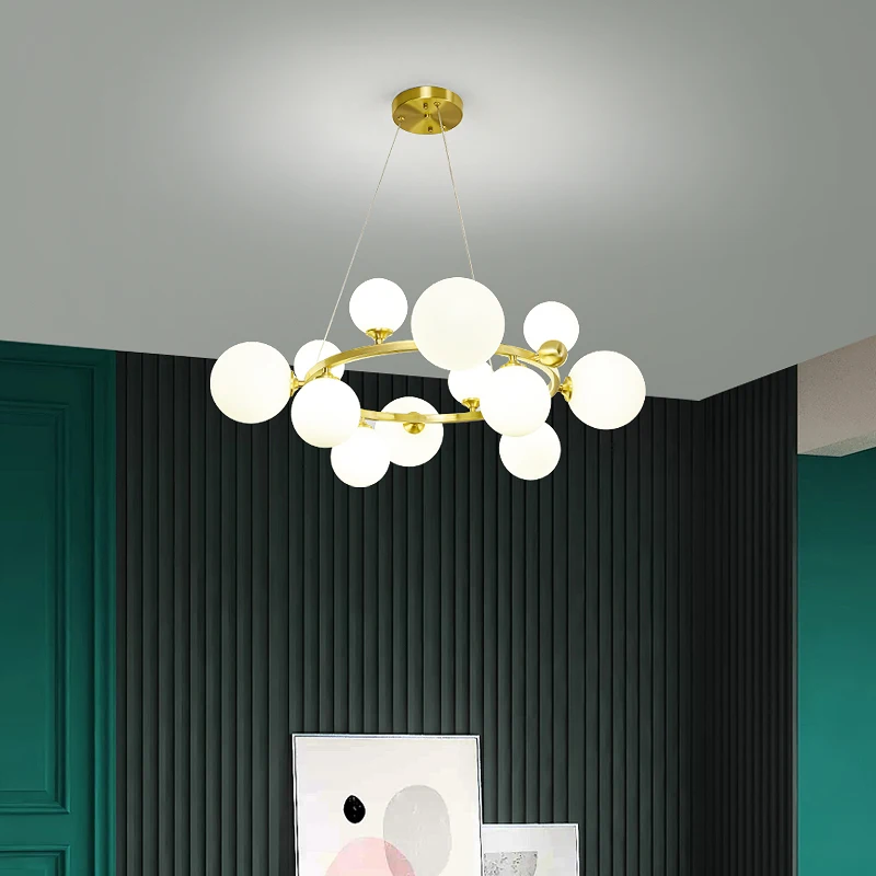 

Minimalist Chandelier Living Room LED Fixture Home Indoor Decoration Luminaire Modern Hanging Loft Ceiling Pendant Lamp Lighting