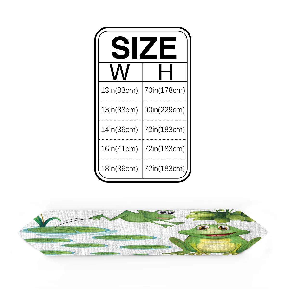 Лягушка лист лотоса бассейн мультфильм современный Настольный бегун для