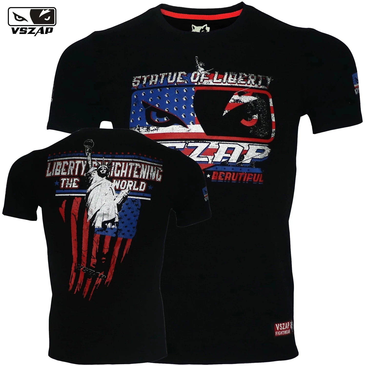 

Спортивные футболки VSZAP для фитнеса, смешанных боевых искусств, костюм для сауны для смешанных боевых искусств, мужская тренировочная футбо...