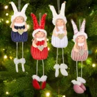 1 шт., украшения для новогодней елки, кавайная ангельская кукла, девочка, плюшевые игрушки, украшения, подвеска, новый год 2022, искусственный подарок для ребенка